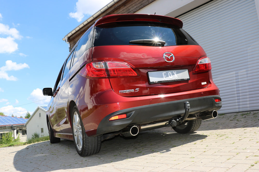 Fox passend fürMazda 5 - CW Endschalldämpfer quer Ausgang rechts/links - 1x80 Typ 16 rechts/links
