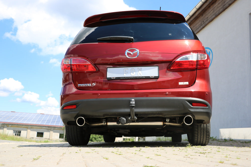 Fox passend fürMazda 5 - CW Endschalldämpfer quer Ausgang rechts/links - 1x80 Typ 16 rechts/links