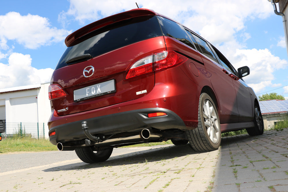 Fox passend fürMazda 5 - CW Endschalldämpfer quer Ausgang rechts/links - 1x80 Typ 16 rechts/links