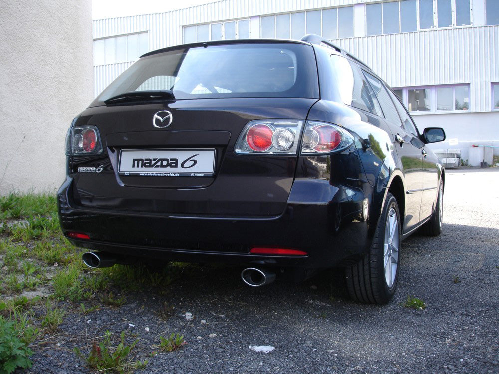 Fox passend fürMazda 6 Facelift Endschalldämpfer Ausgang rechts/links einflutig - 115x85 Typ 32 rechts/links