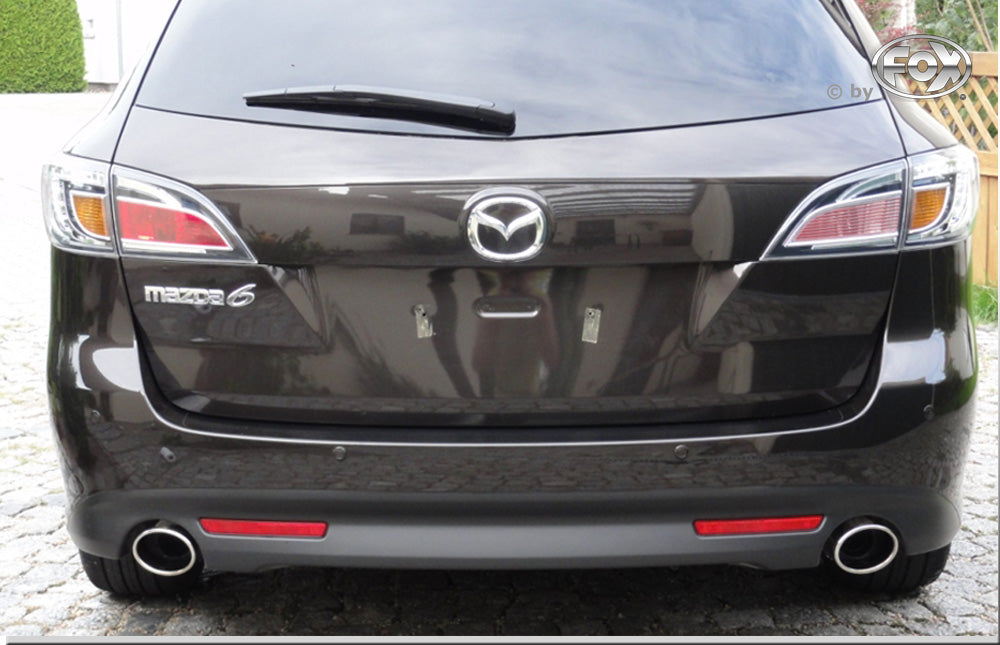 Fox passend fürMazda 6 Typ GH Benzin Endschalldämpfer rechts/links - 115x85 Typ 38 rechts/links