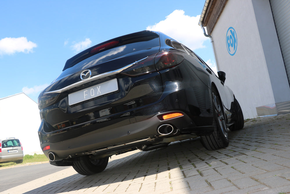 Fox passend fürMazda 6 - GJ Limousine/ Kombi Frontantrieb & Allrad Endschalldämpfer quer Ausgang rechts/links - 115x85 Typ 38 rechts/links