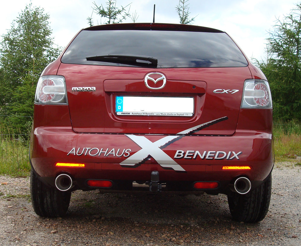 Fox passend fürMazda CX7 Endschalldämpfer quer Ausgang rechts/links - 1x114 Typ 13 rechts/links
