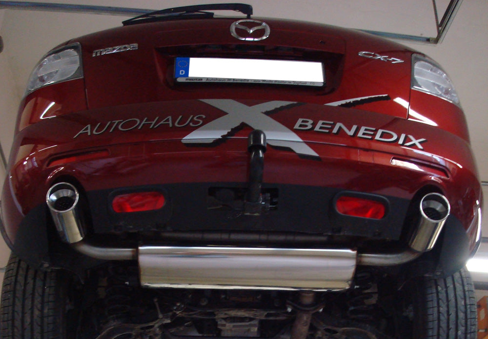 Fox passend fürMazda CX7 Endschalldämpfer quer Ausgang rechts/links - 1x114 Typ 13 rechts/links