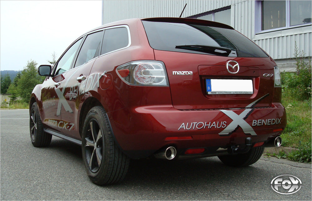 Fox passend fürMazda CX7 Endschalldämpfer quer Ausgang rechts/links - 1x100 Typ 17 rechts/links