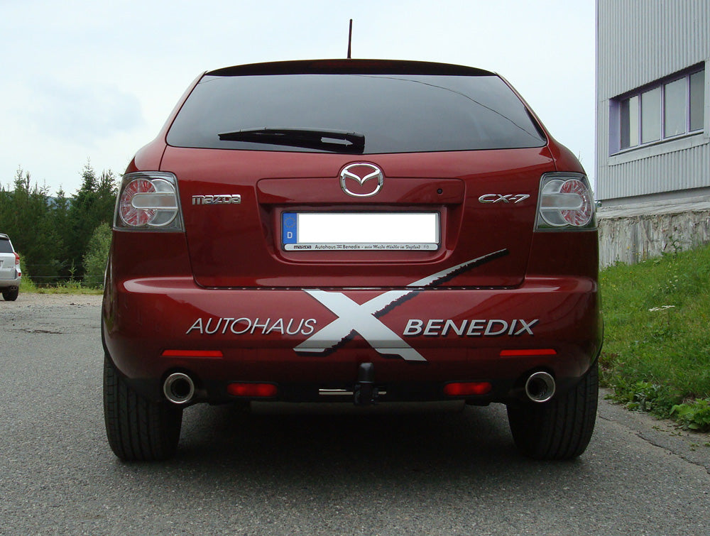 Fox passend für Mazda CX7 Endschalldämpfer quer Ausgang rechts/links - 1x100 Typ 17 rechts/links