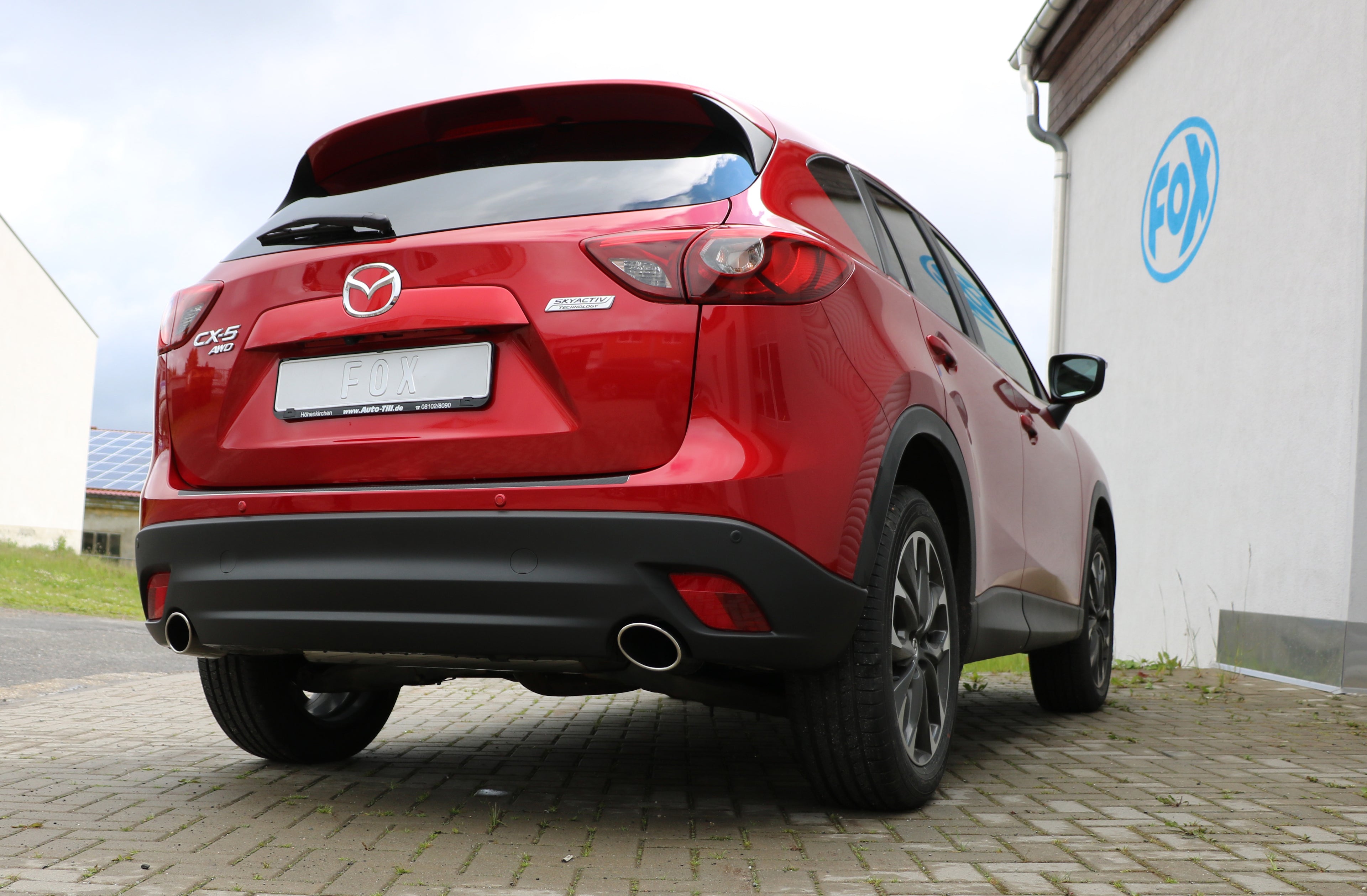 Fox passend fürMazda CX5 - KE/ GH Endschalldämpfer quer rechts/links - 115x85 Typ 38 rechts/links