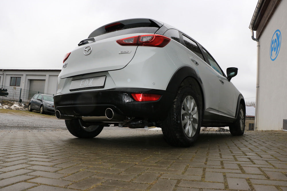 Fox passend fürMazda CX3 Benzin - DK AWD Endschalldämpfer quer rechts/links - 1x100 Typ 16 rechts/links