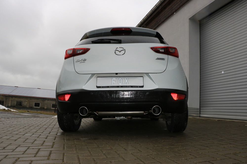 Fox passend fürMazda CX3 Benzin - DK AWD Endschalldämpfer quer rechts/links - 1x100 Typ 16 rechts/links