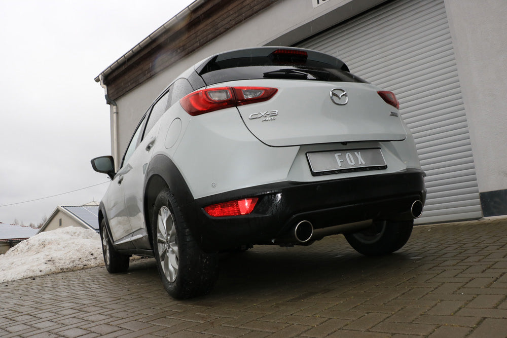 Fox passend fürMazda CX3 Benzin - DK AWD Endschalldämpfer quer rechts/links - 1x100 Typ 16 rechts/links