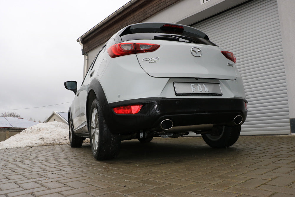 Fox passend fürMazda CX3 Benzin - DK AWD Endschalldämpfer quer rechts/links - 115x85 Typ 32 rechts/links