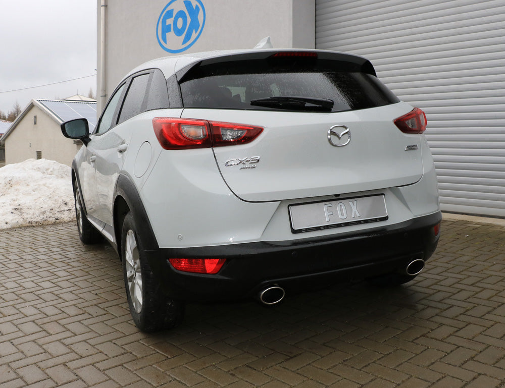 Fox passend für Mazda CX3 Benzin - DK AWD Endschalldämpfer quer rechts/links - 115x85 Typ 32 rechts/links
