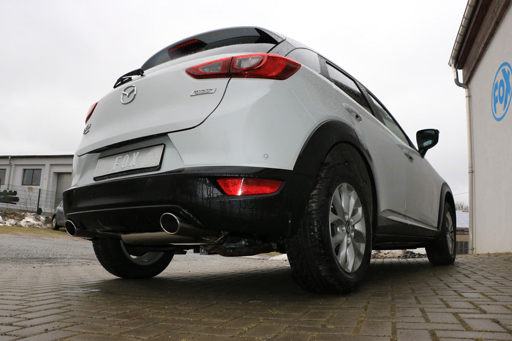 Fox passend fürMazda CX3 Benzin - DK AWD Endschalldämpfer quer rechts/links - 115x85 Typ 32 rechts/links