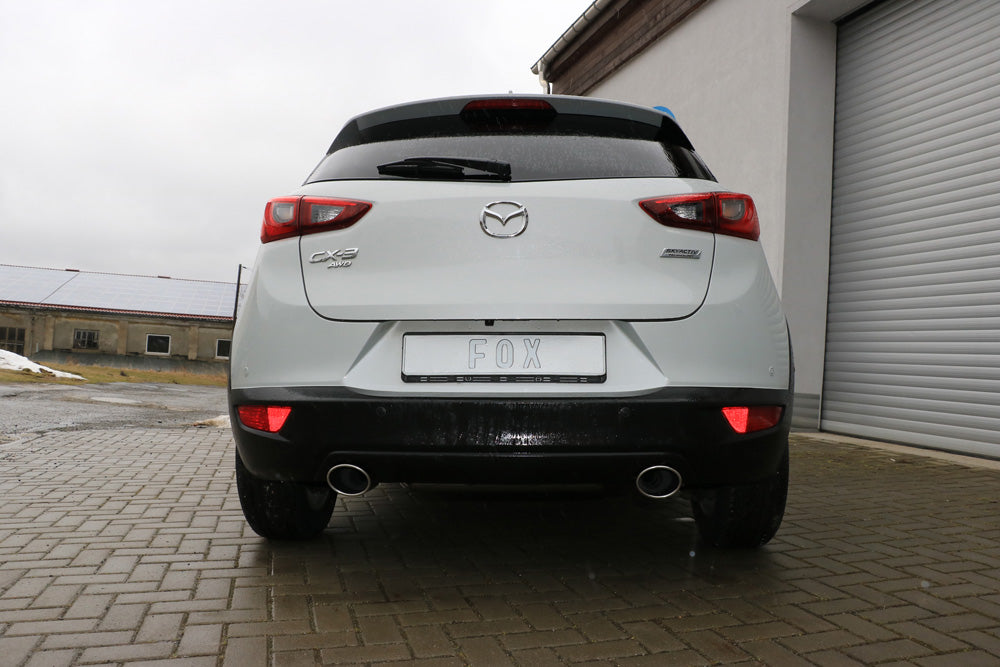 Fox passend fürMazda CX3 Benzin - DK AWD Endschalldämpfer quer rechts/links - 115x85 Typ 32 rechts/links