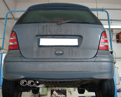 Fox passend fürMercedes A-Klasse W168 Diesel Endschalldämpfer - 2x88x74 Typ 32