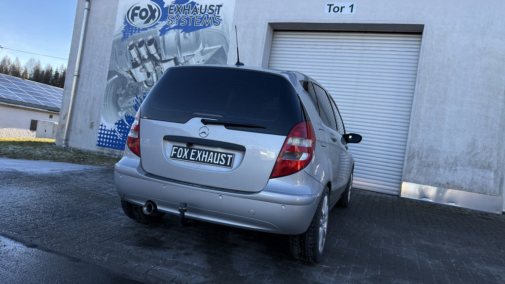 Fox passend für Mercedes A-Klasse W169 Endschalldämpfer - 1x90 Typ 22 - Für Fahrzeuge mit rundem Originalauschnitt