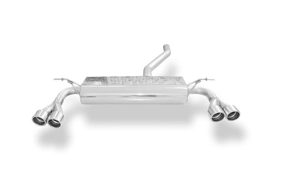 Fox passend für Mercedes A-Klasse W176 - Brabus Stoßstange Endschalldämpfer quer Ausgang rechts/links - 2x76 Typ 16 rechts/links