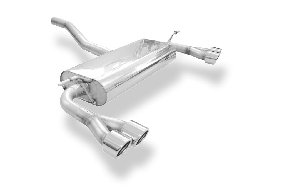 Fox passend fürMercedes A-Klasse W176 - Brabus Stoßstange Endschalldämpfer quer Ausgang rechts/links - 2x76 Typ 16 rechts/links