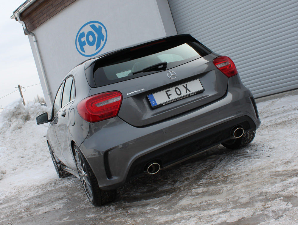 Fox passend fürMercedes A-Klasse W176 - AMG Paket Endschalldämpfer quer Ausgang rechts/links - 115x85 Typ 32 rechts/links