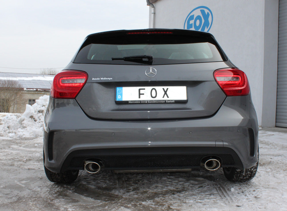 Fox passend fürMercedes A-Klasse W176 - AMG Paket Endschalldämpfer quer Ausgang rechts/links - 115x85 Typ 32 rechts/links