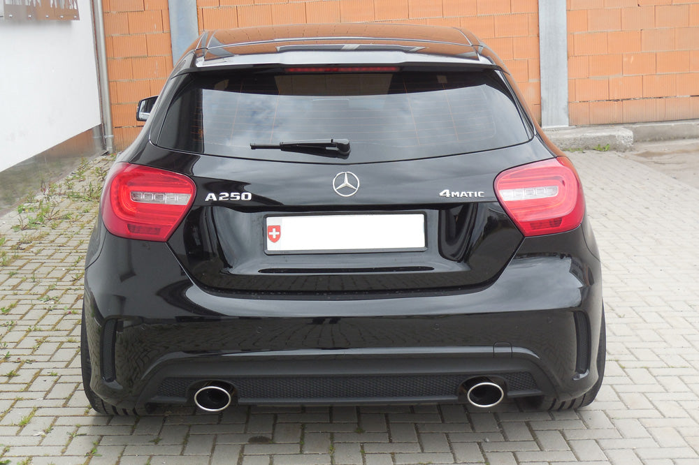 Fox passend fürMercedes A-Klasse 176 - 4-matic Endschalldämpfer quer Ausgang rechts/links - 115x85 Typ 32 rechts/links