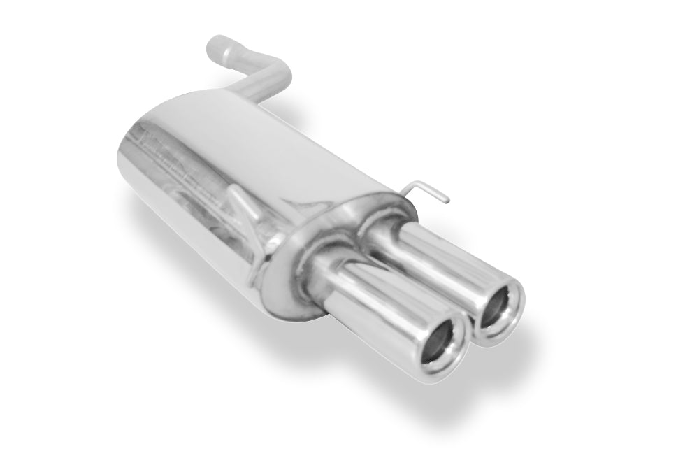 Fox passend für Mercedes C-Klasse W202/ S202 Endschalldämpfer Eingang 61mm - 2x80 Typ 13