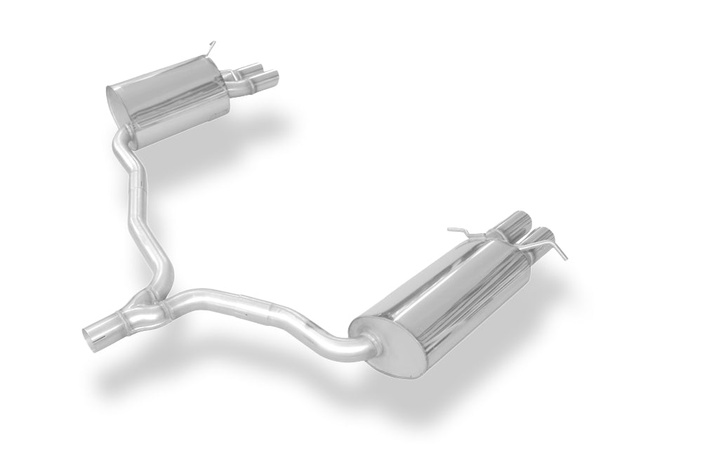 Fox passend fürMercedes C-Klasse 4-Zylinder Coupe C204 Endschalldämpfer rechts/links inkl. Y-Verbindungsrohr - 2x70 Typ 16 rechts/links