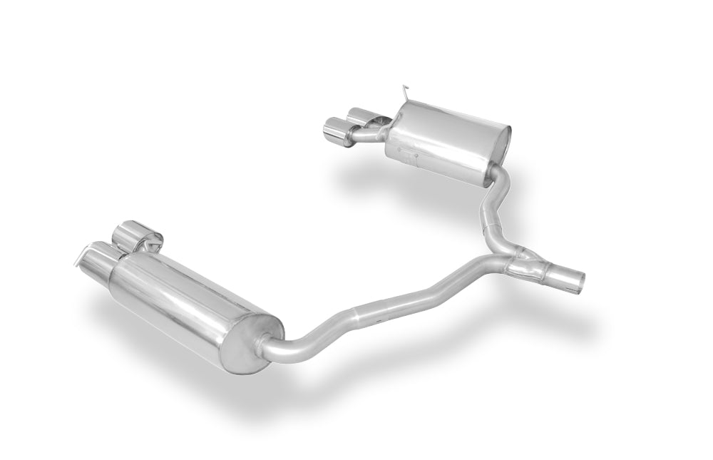 Fox passend fürMercedes C-Klasse 4-Zylinder Coupe C204 Endschalldämpfer rechts/links inkl. Y-Verbindungsrohr - 2x115x85 Typ 32 rechts/links