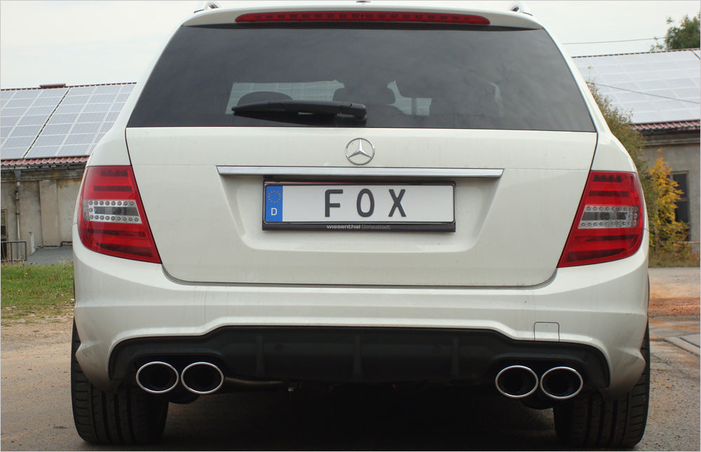 Fox passend fürMercedes C-Klasse 6 Zyl. - W204/S204 AMG-Paket + C63 Einsatz Endschalldämpfer rechts/links - 2x115x85 Typ 32 rechts/links