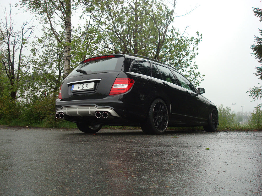 Fox passend fürMercedes C-Klasse 6 Zyl. - W204/S204 AMG-Paket + C63 Einsatz Endschalldämpfer rechts/links - 2x115x85 Typ 32 rechts/links
