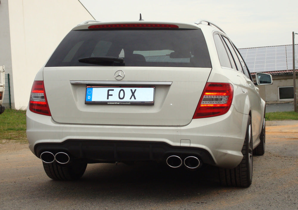 Fox passend fürMercedes C-Klasse 6 Zyl. - W204/S204 AMG-Paket + C63 Einsatz Endschalldämpfer rechts/links - 2x115x85 Typ 32 rechts/links