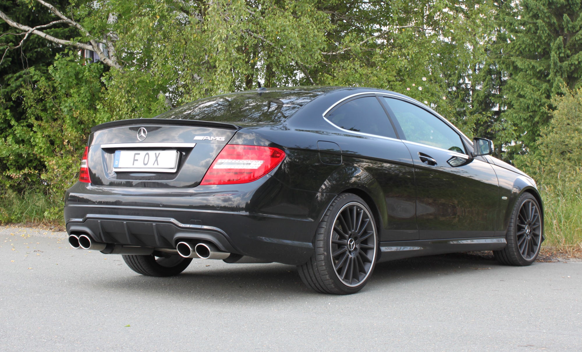 Fox passend fürMercedes C-Klasse Coupe 6 Zylinder - C204 AMG-Paket Endschalldämpfer rechts/links - 2x115x85 Typ 32 rechts/links