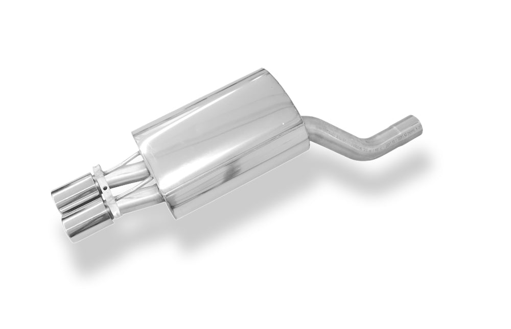 Fox passend fürMercedes E-Klasse 124 Endschalldämpfer Ø70mm - 2x80 Typ 12