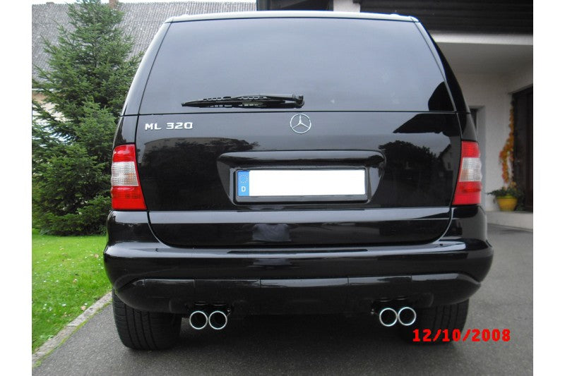 Fox passend für Mercedes M-Klasse W163 Endrohrsystem rechts/links für original Endschalldämpfer - 2x76 Typ 12 rechts/links