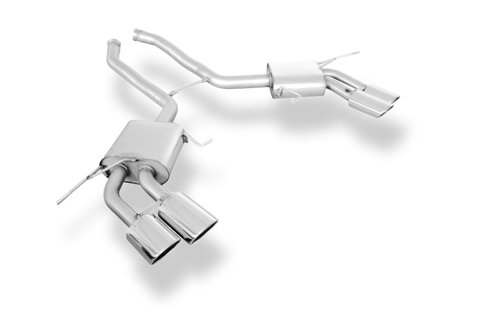 Fox passend für Mercedes M-Klasse ML63 - W164 Endschalldämpfer rechts/links - 2x115x85 Typ 44 rechts/links