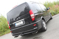 Fox passend für Mercedes Vito/ Viano - W639 Kompact Endschalldämpfer quer Ausgang rechts/links inkl. Verbindungsrohr - 2x115x85 Typ 32 rechts/links