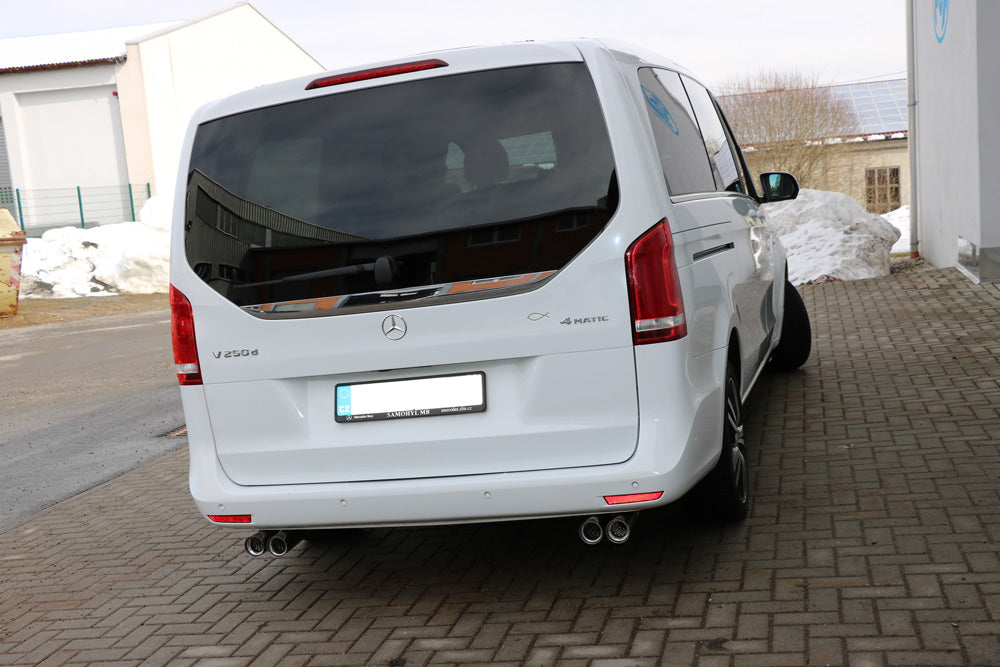 Fox passend für Mercedes V-Klasse W447 Endschalldämpfer quer Ausgang rechts/links  - 2x76 Typ 11 rechts/links