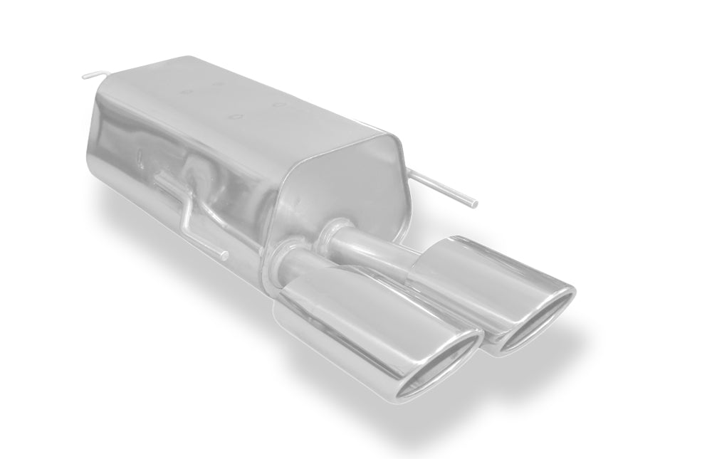 Fox passend fürMercedes CLK Typ 209 Endschalldämpfer einseitig Ø70mm - 2x115x85 Typ 32