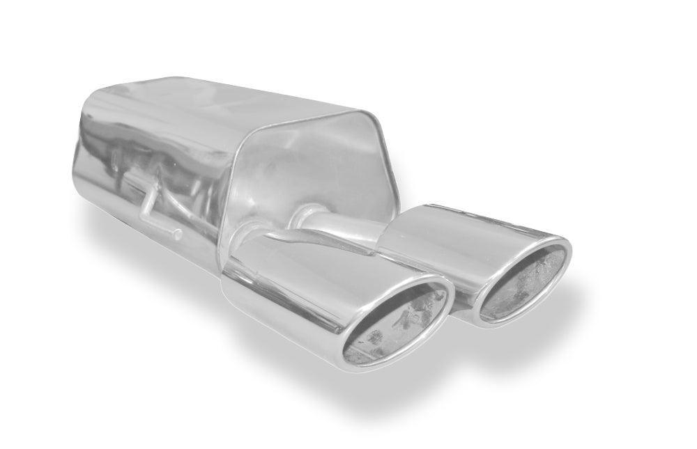 Fox passend fürMercedes CLK Typ 209 Endschalldämpfer einseitig Ø70mm - 2x115x85 Typ 32