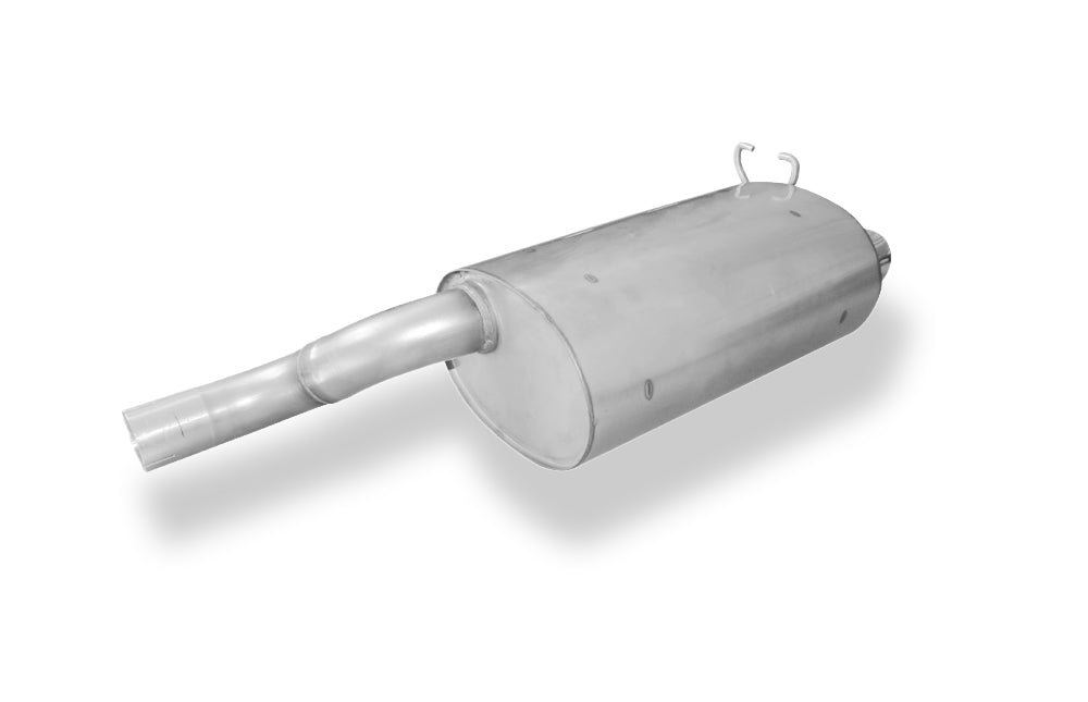 Fox passend für Mercedes SL Typ R129 Endschalldämpfer Ø70mm - 135x80 Typ 53 - Nur für Modelle mit serienmäßiger Steckverbindung! (kein Flansch!)