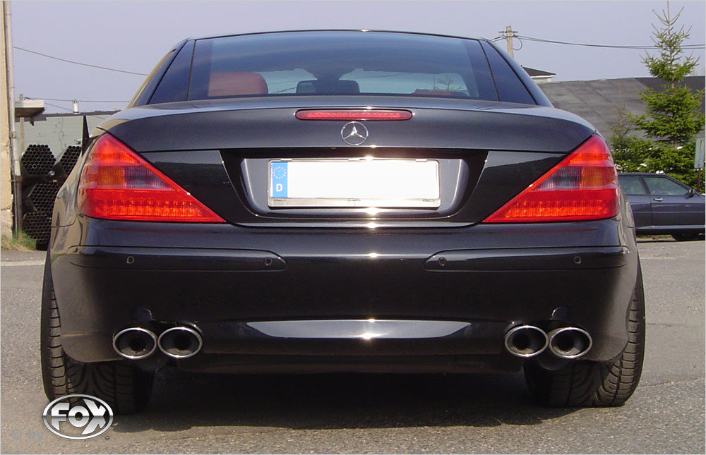 Fox passend fürMercedes SL Typ 230 - Super Sound! Endschalldämpfer rechts/links - 2x115x85 Typ 32 rechts/links