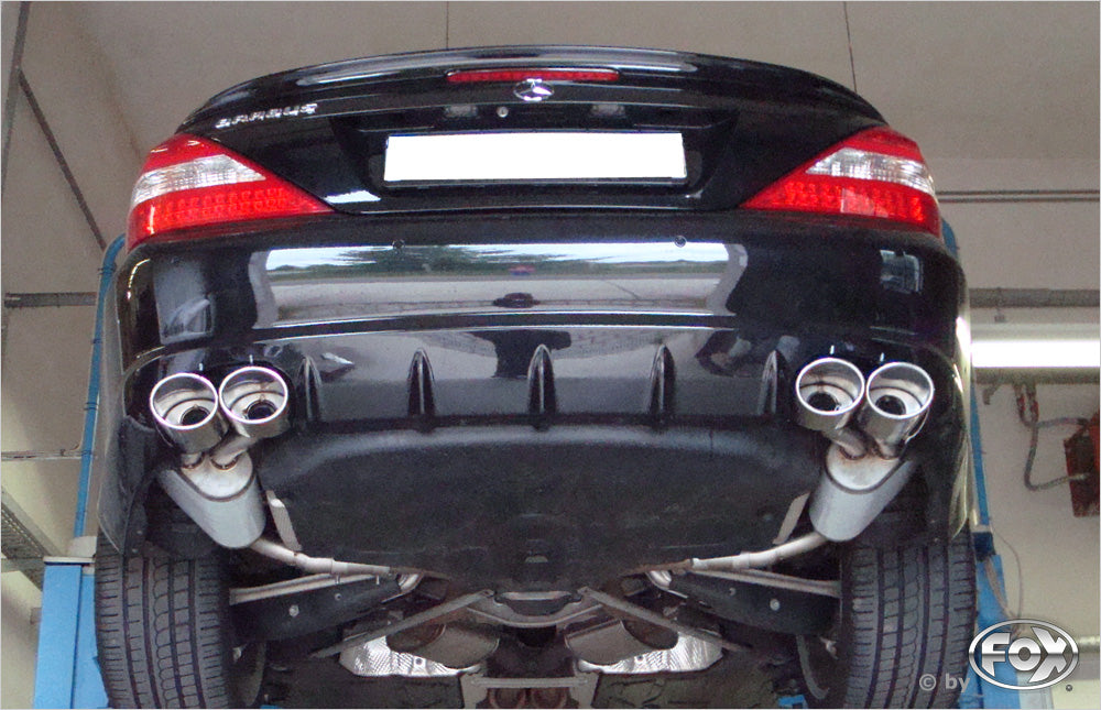 Fox passend fürMercedes SL Typ 230 Facelift Endschalldämpfer rechts/links kurze Variante - 2x115x85 Typ 32 rechts/links