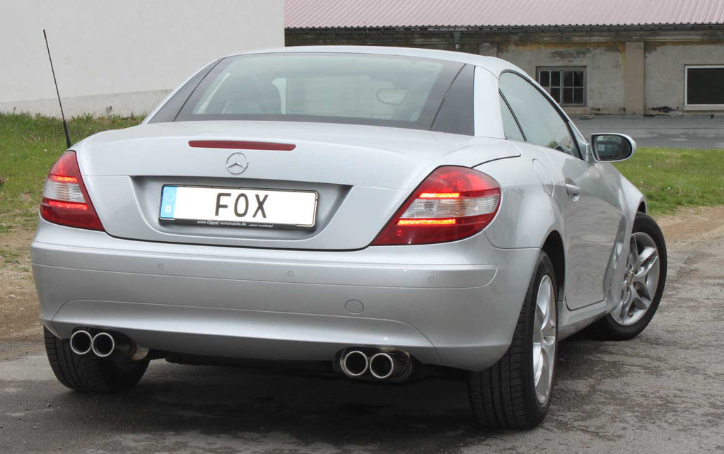 Fox passend fürMercedes SLK Typ 171 - 4/6 Zylinder Endschalldämpfer rechts/links - 2x90 Typ 13 rechts/links