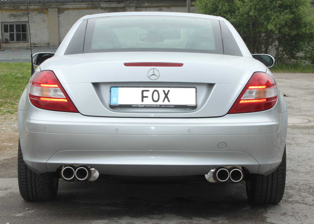 Fox passend fürMercedes SLK Typ 171 - 4/6 Zylinder Endschalldämpfer rechts/links - 2x90 Typ 13 rechts/links