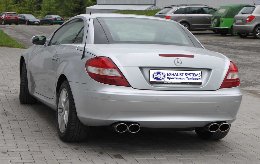 Fox passend fürMercedes SLK Typ 171 - 4/6 Zylinder Endschalldämpfer rechts/links - 2x115x85 Typ 32 rechts/links