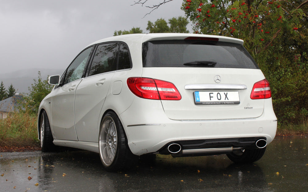 Fox passend fürMercedes B-Klasse - 246 - 4-matic Endschalldämpfer quer Ausgang rechts/links - 140x90 Typ 32 rechts/links