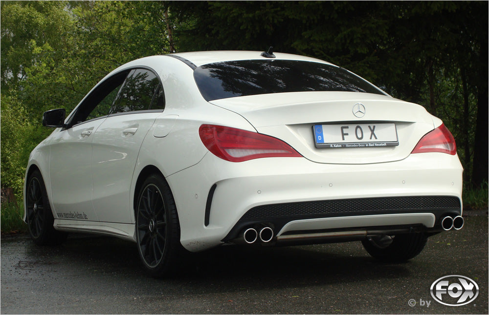 Fox passend fürMercedes CLA - C117/ X117 Frontantrieb Endschalldämpfer quer Ausgang rechts/links - 2x80 Typ 12 rechts/links
