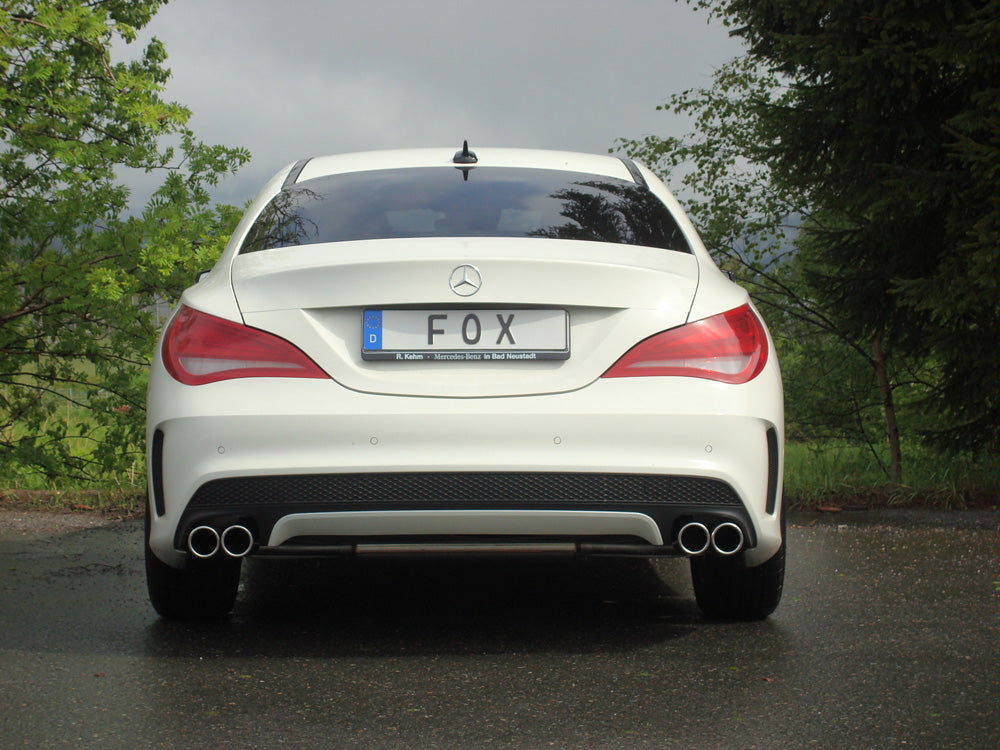 Fox passend fürMercedes CLA - C117/ X117 Frontantrieb Endschalldämpfer quer Ausgang rechts/links - 2x80 Typ 12 rechts/links