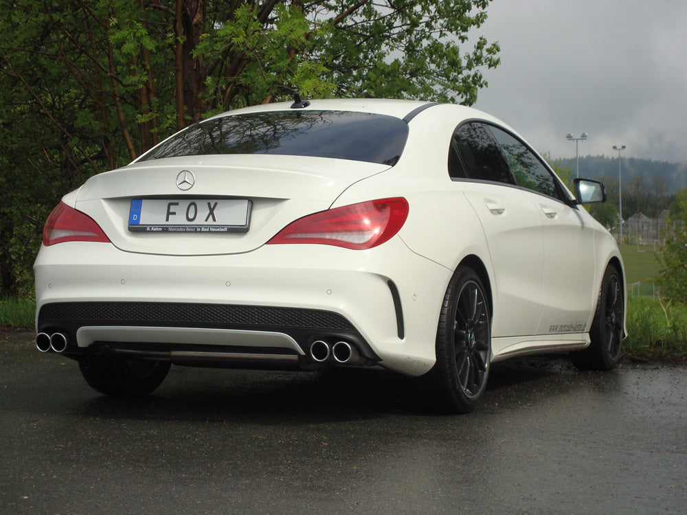 Fox passend fürMercedes CLA - C117/ X117 Frontantrieb Endschalldämpfer quer Ausgang rechts/links - 2x80 Typ 12 rechts/links