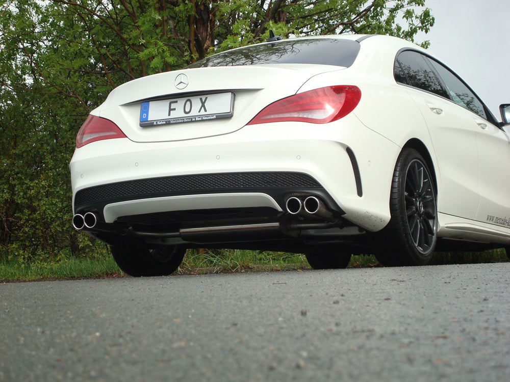 Fox passend fürMercedes CLA - C117/ X117 Frontantrieb Endschalldämpfer quer Ausgang rechts/links - 2x80 Typ 12 rechts/links